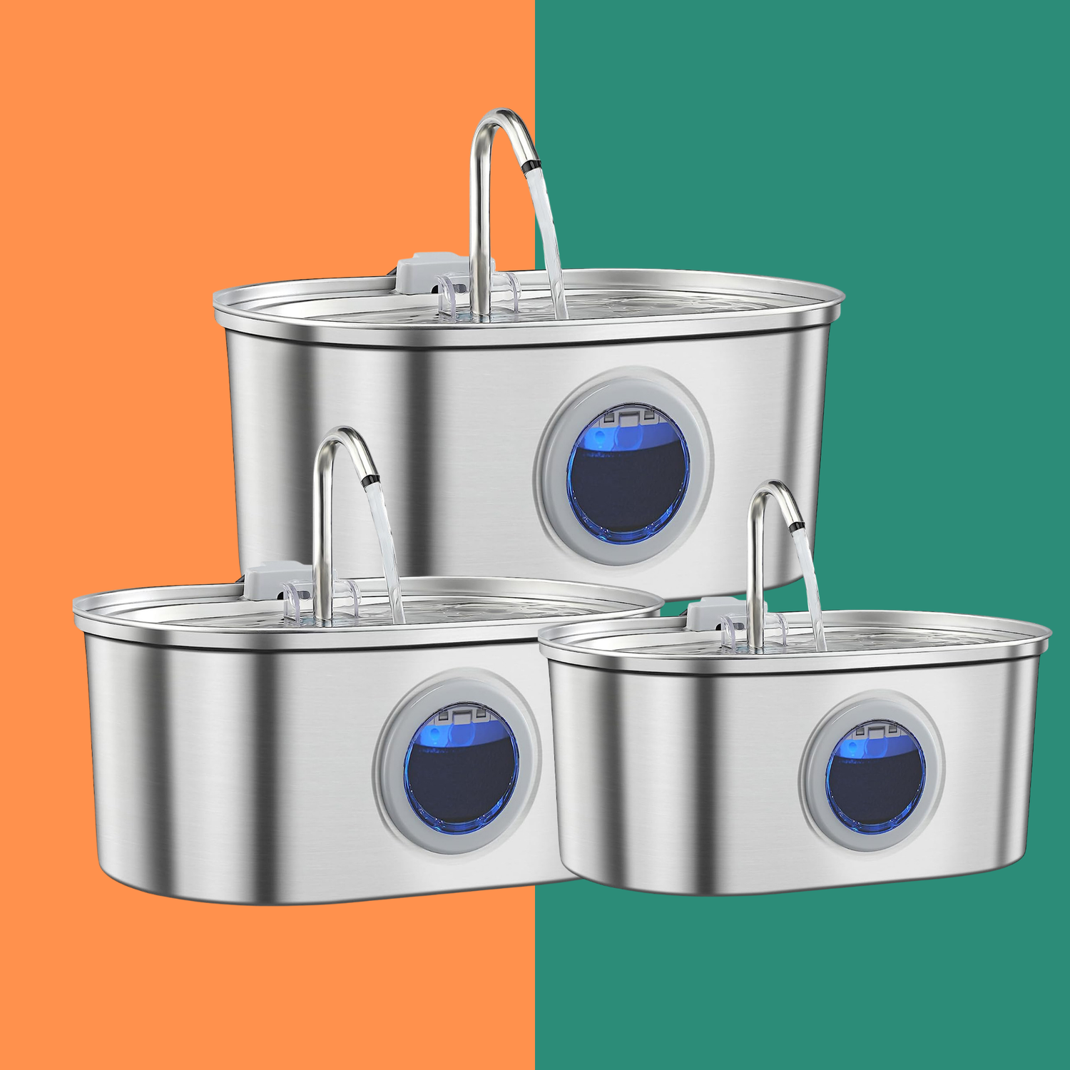 Water Feeder Stainless Steel Pet Water Dispenser