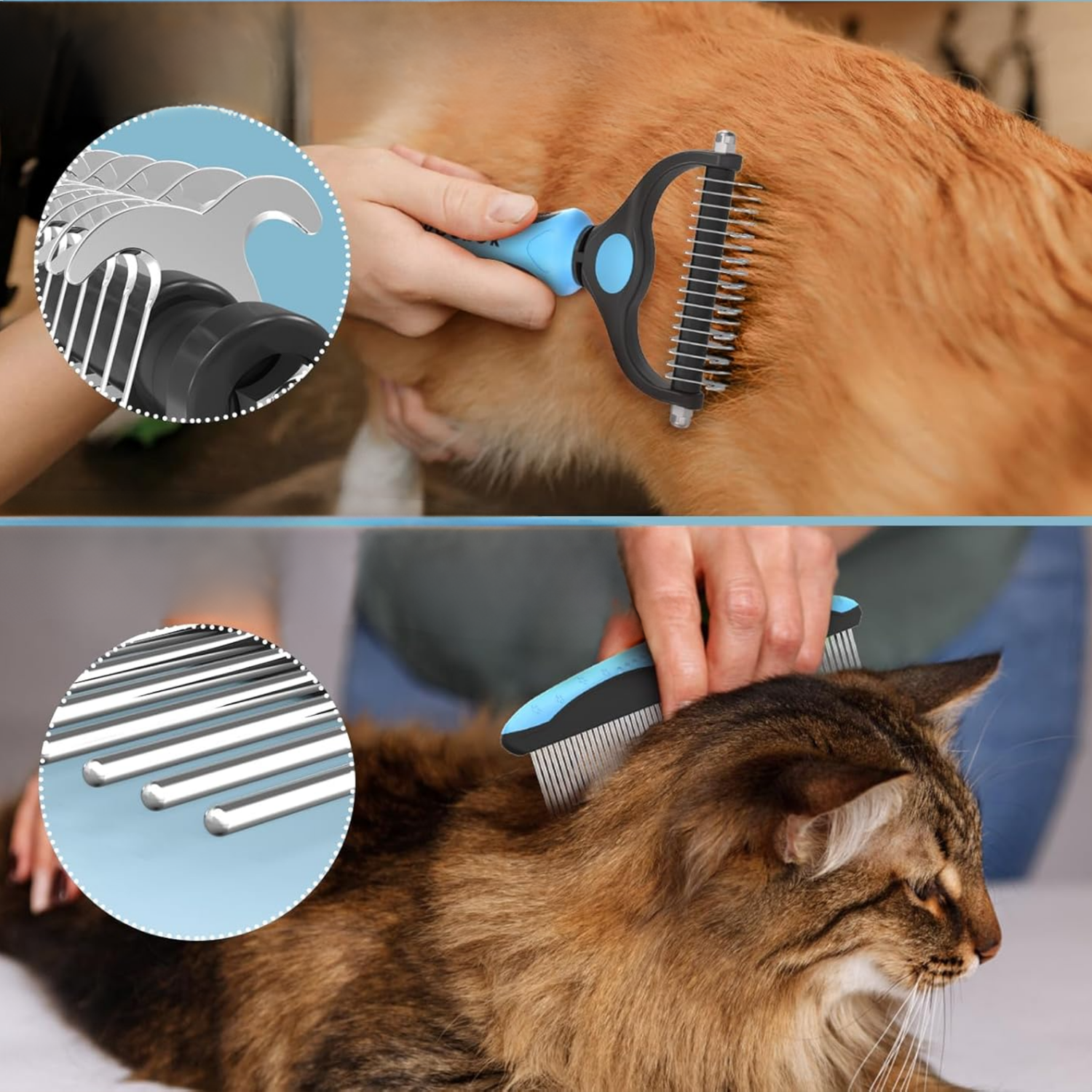 Cat & Dog Fine-Tooth Hair Removal Comb